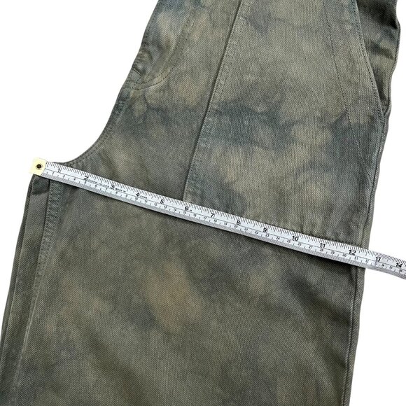 GRLFRND Womens Lucie Slouchy Wide Leg Jeans Eucalyptus Green 26 Adjustable Waist - Picture 10 of 12